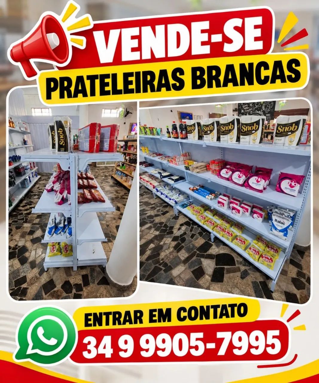 Prateleiras Brancas