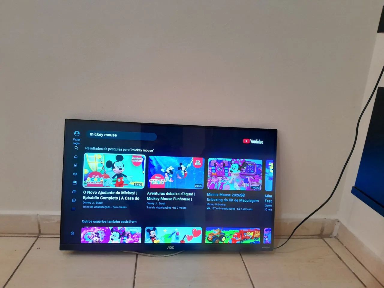 Smart tv aoc roku 32 polegadas wiffi 