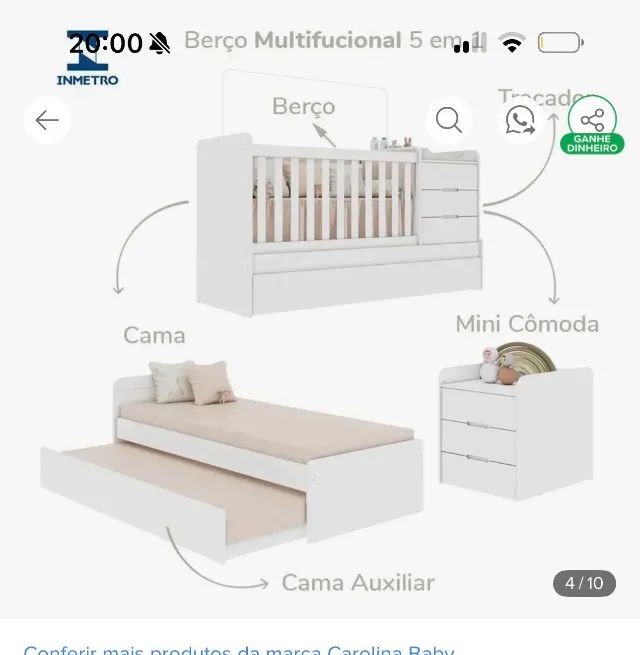 Berço multifuncional  - Foto 2