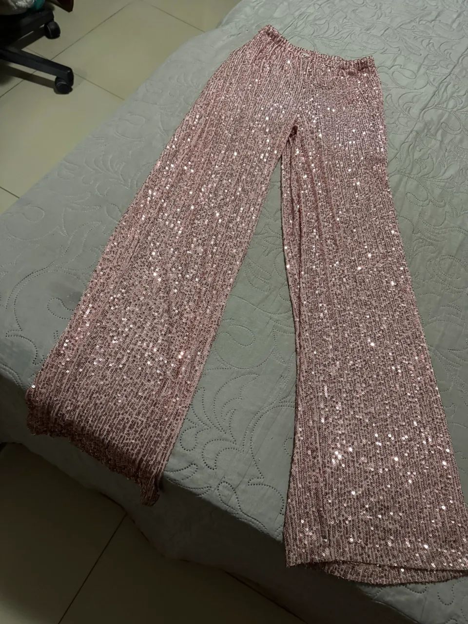 Calça paetê rosa  - Foto 2
