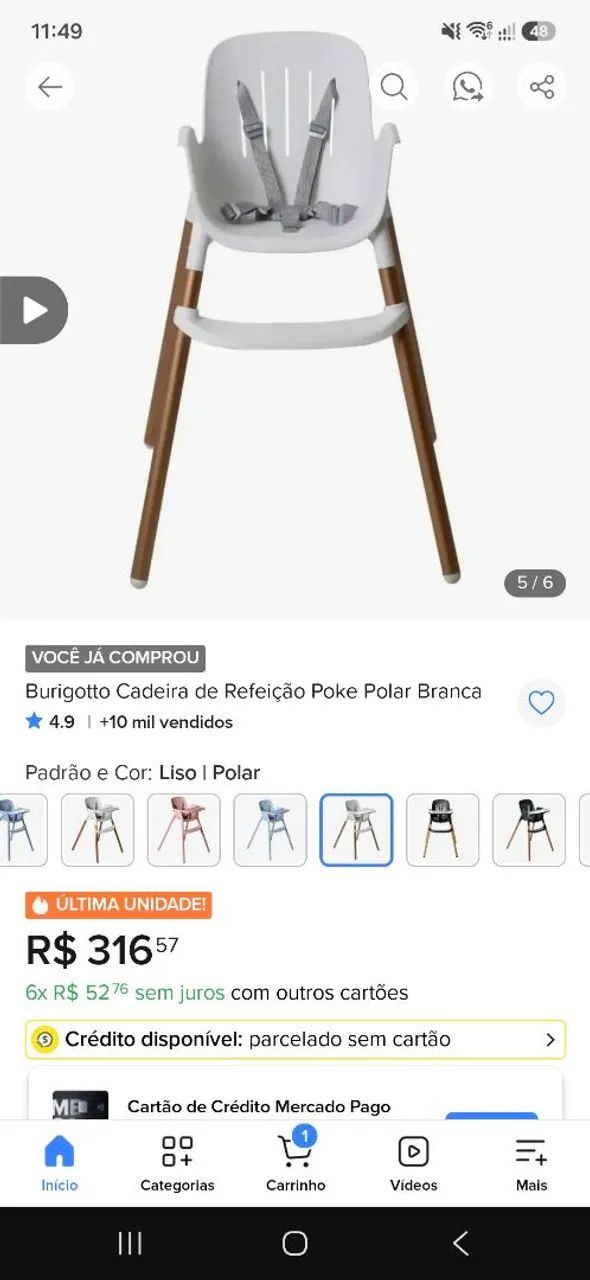 Cadeira para bebê Burigotto - Foto 2