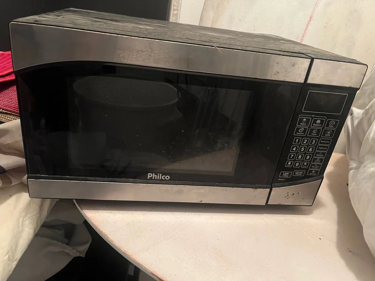 Micro ondas 20l Philco com defeito 