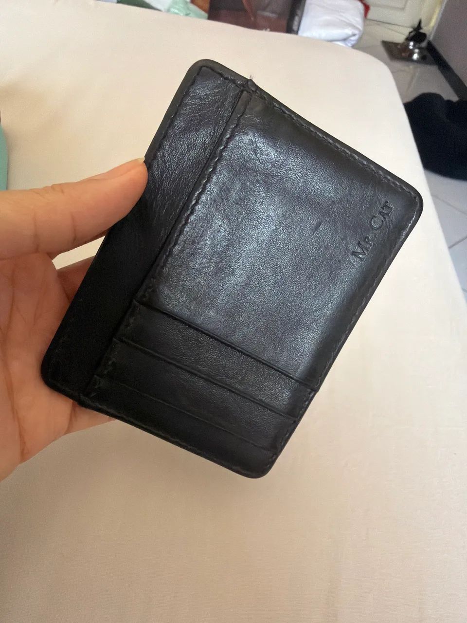 Carteira couro 