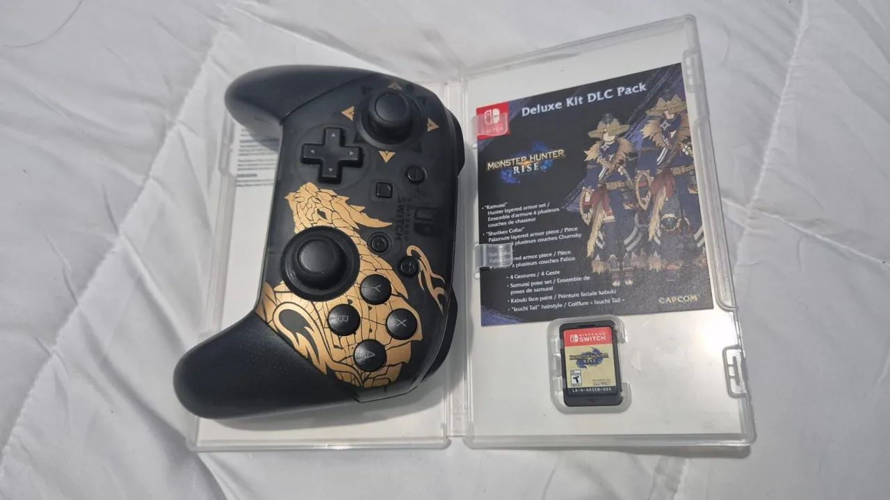 Controle pro monster Hunter + jogo Nintendo switch  - Foto 2