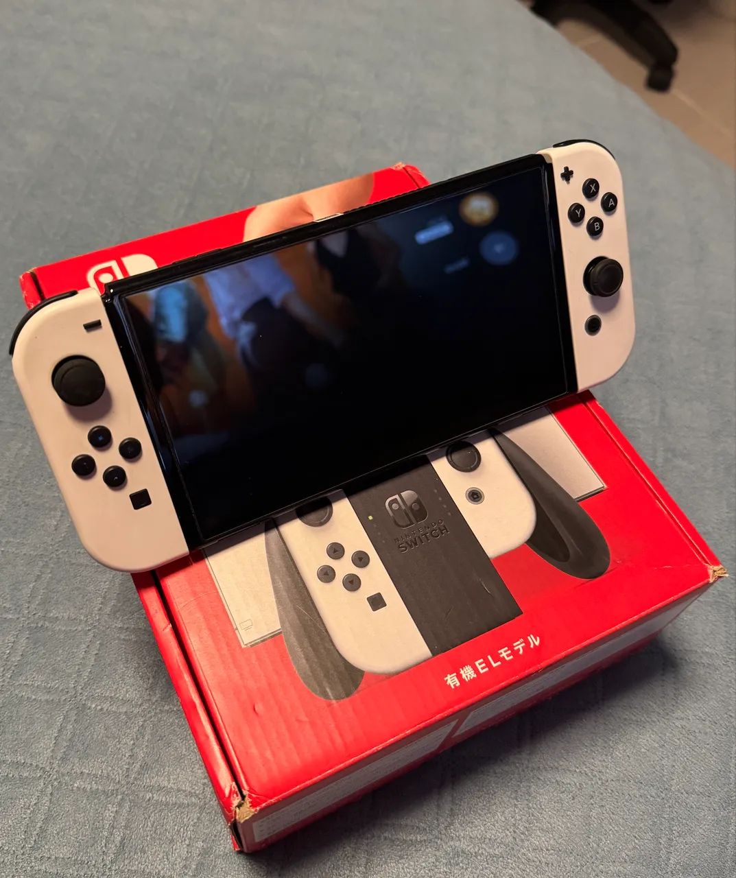 Switch oled desbloqueado + SD 512GB + Case Zelda - Peças e