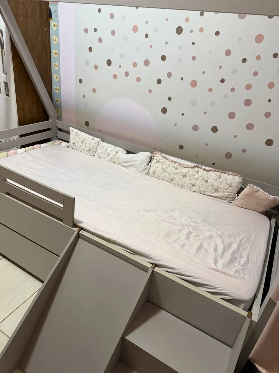 Bicama infantil com escada  - Foto 3
