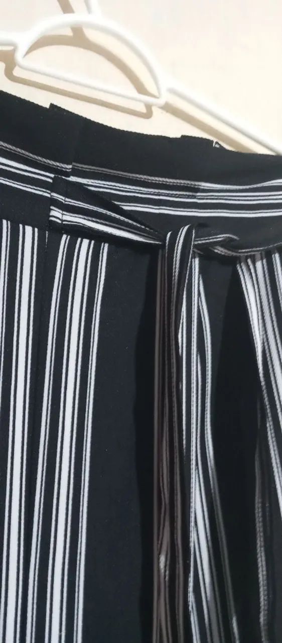 Calça social listrada pantalona  - Foto 3