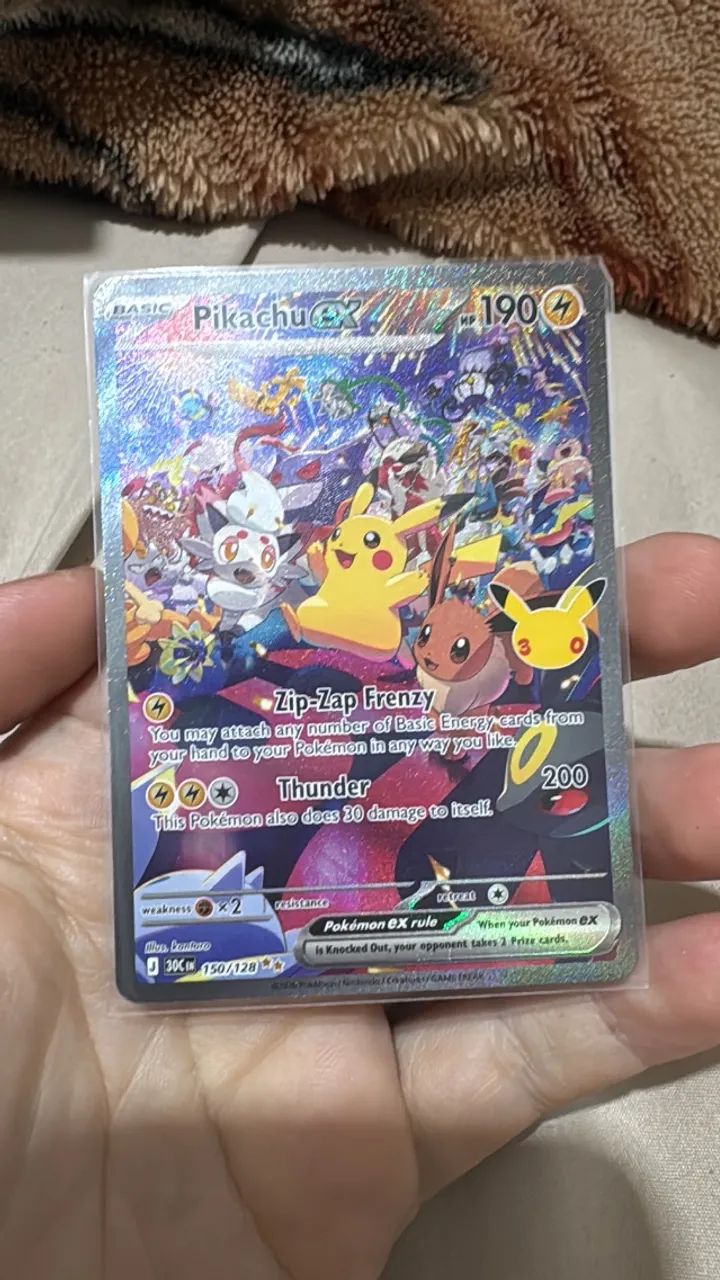 Pikachu Noite 30 anos NM inglês 