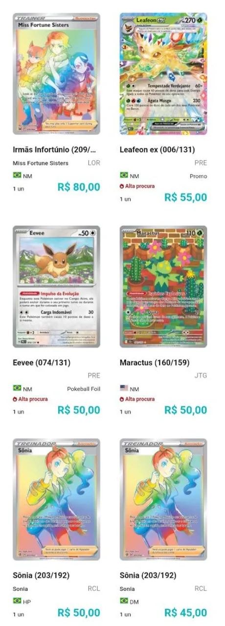 Cartas pokemon originais diversas  - Foto 2