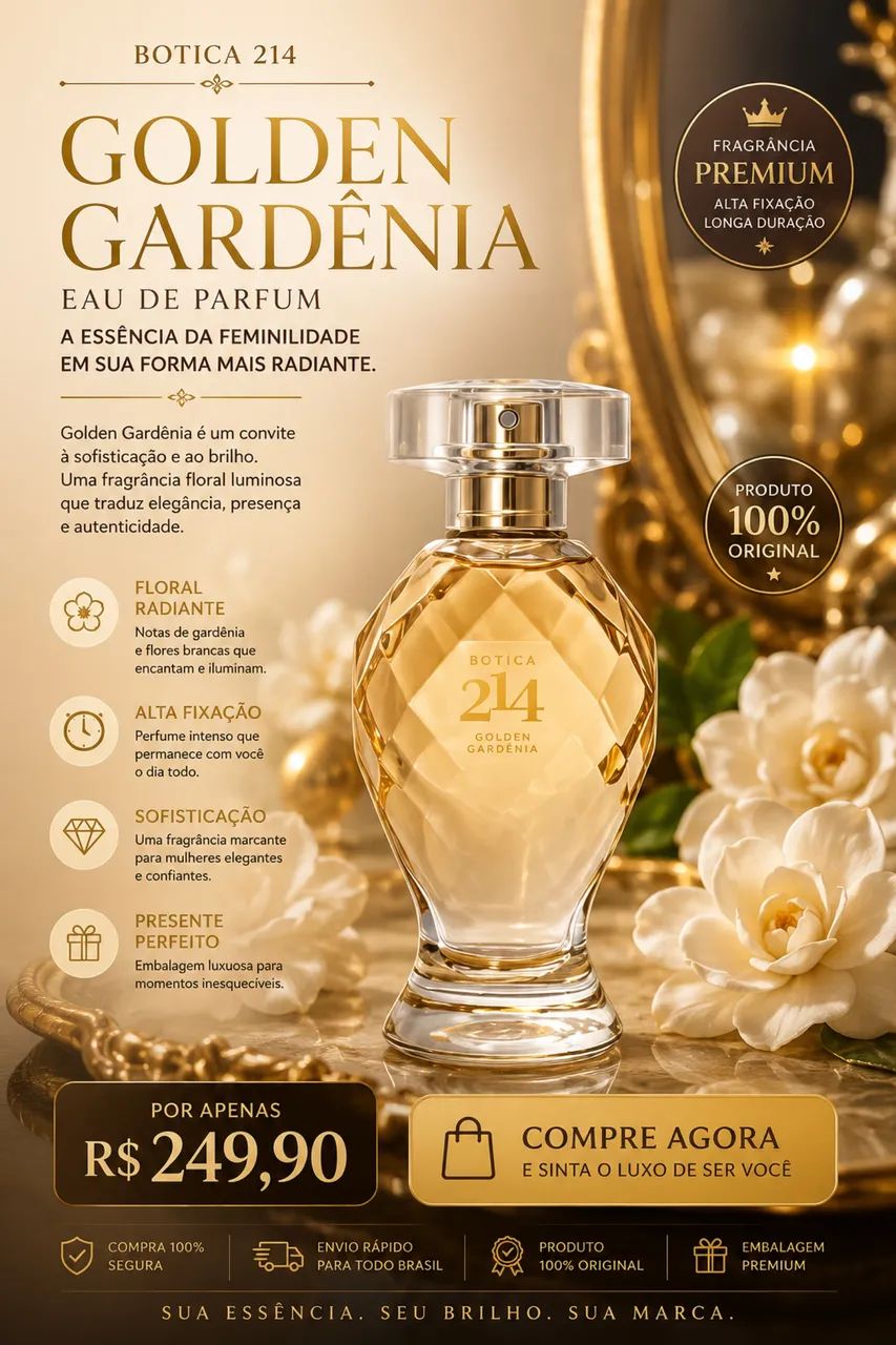 Botica 214 Golden Gardênia Eau De Parfum 75ml