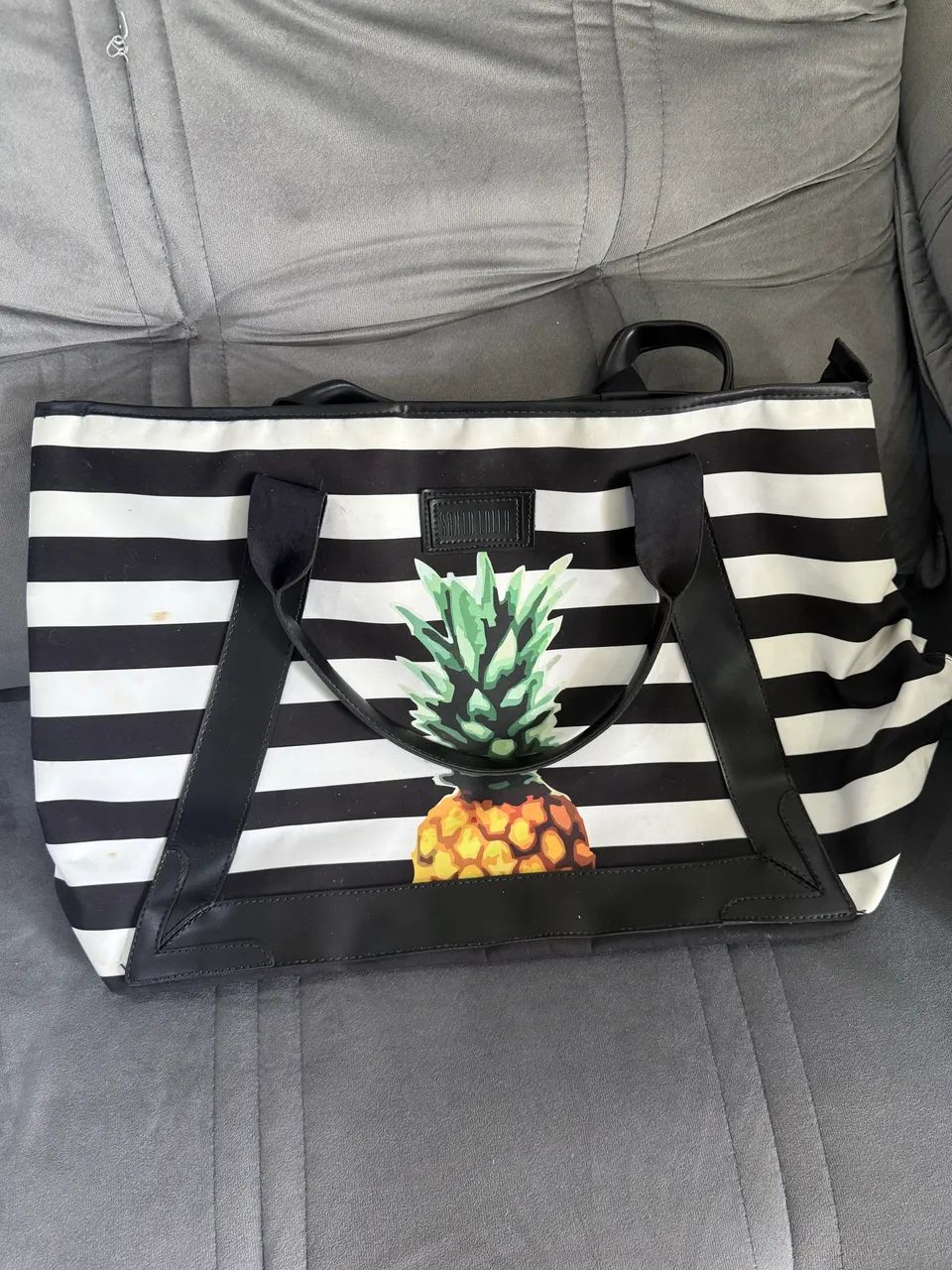 bolsa tote santa lolla listrada abacaxi