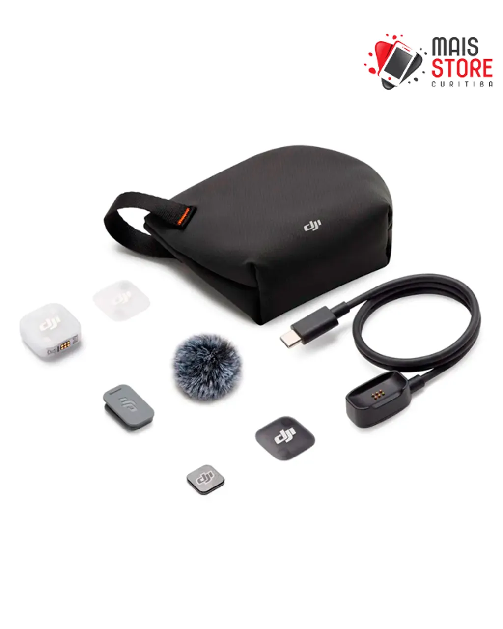 DJI Mic 2 Transmitter 本体一式 Microfone DJI Mic Mini 2 Transmitter - Lacrado na caixa