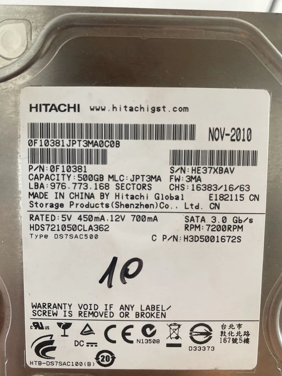 Memória hd 500 gigas  - Foto 3