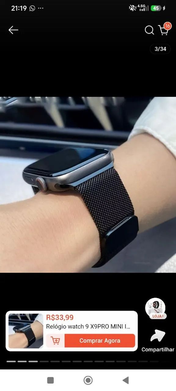 Relógio smartwatch da shell - Foto 2