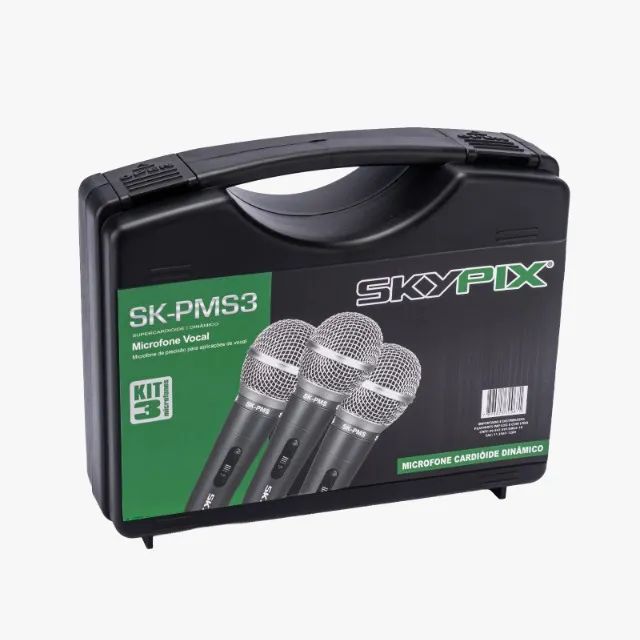 Kit 3 Microfones com fio SK-PMS3 - Foto 3
