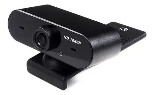 Webcam Qumox WC001 Full HD 1080p com Microfone e Redução de Ruído