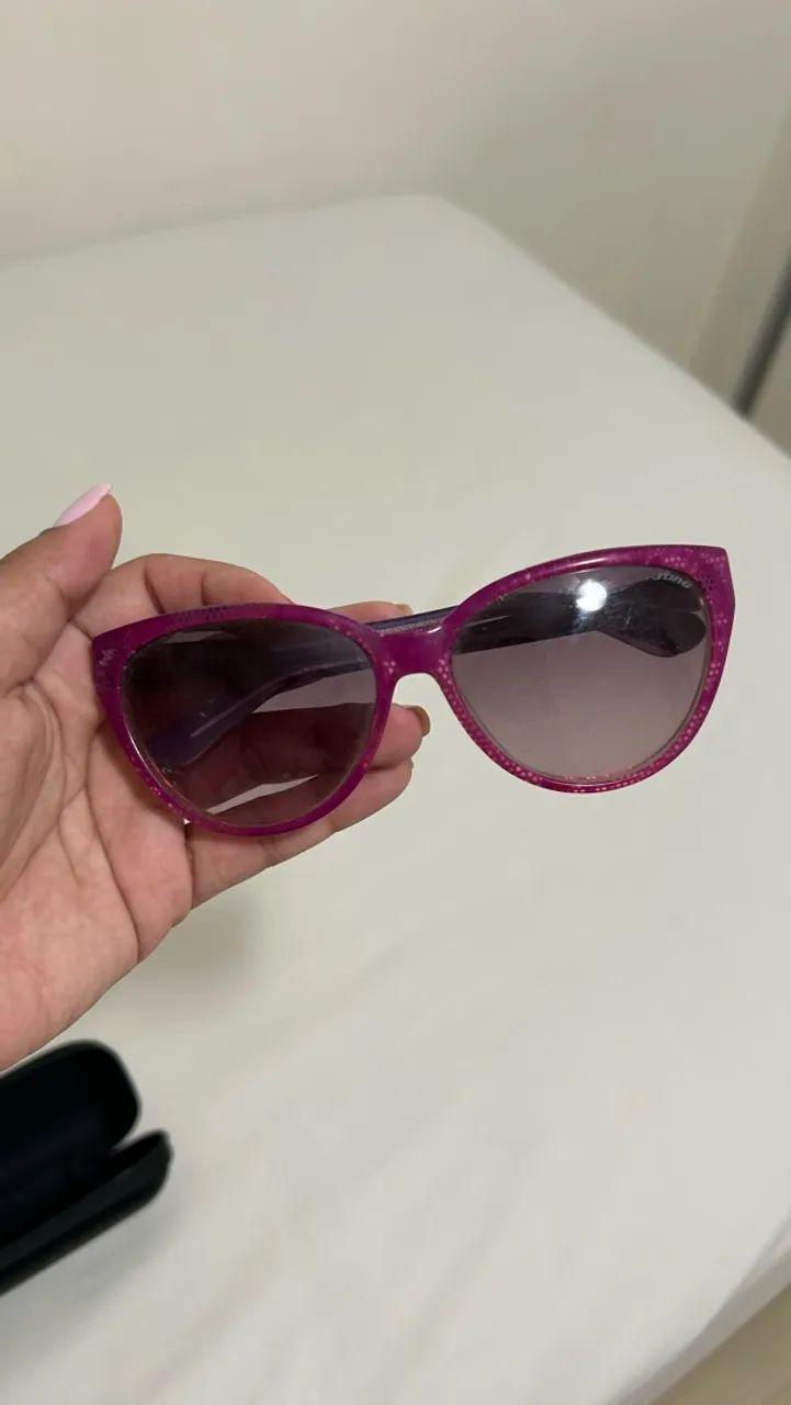 Óculos de sol rosa 