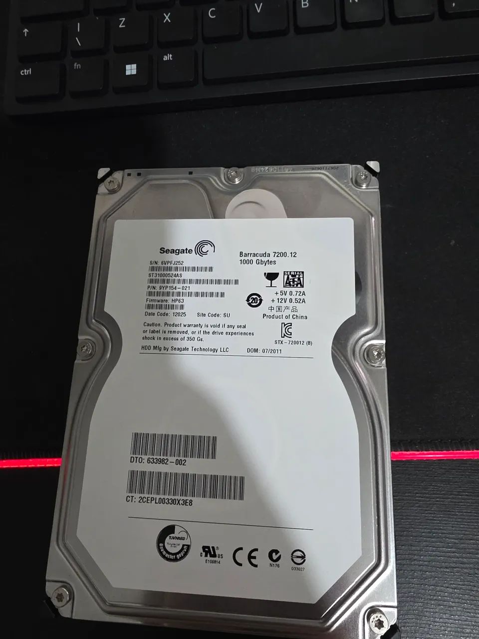HD SEAGATE 1TB COM ALARME  - Foto 3