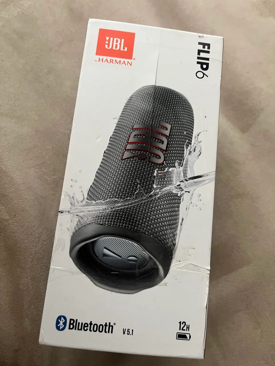Caixa De Som Bluetooth Flip 6 30w Rms Jbl Cor Preto - Foto 3