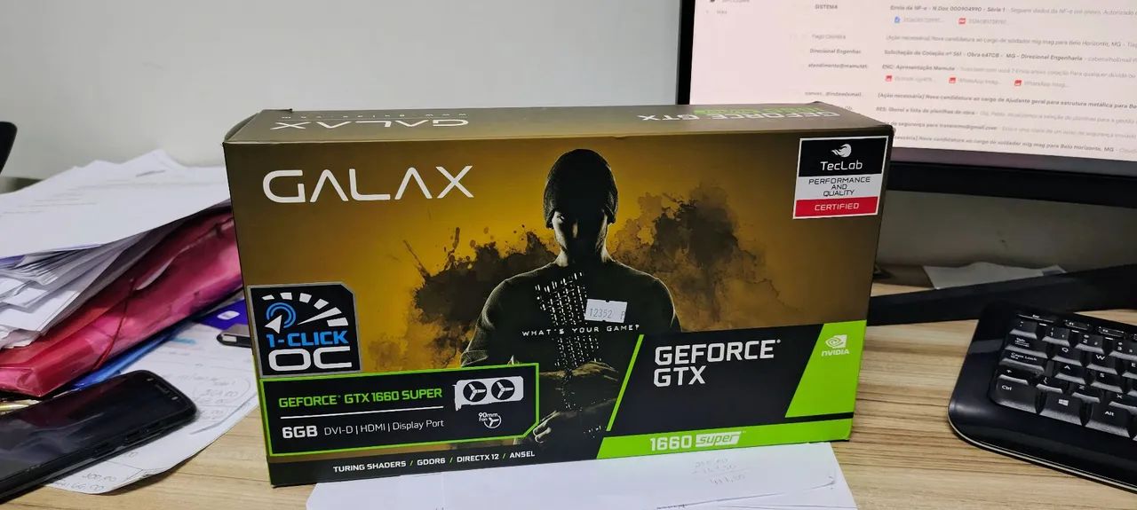 Placa de vídeo GTX 1660 super 6gb
