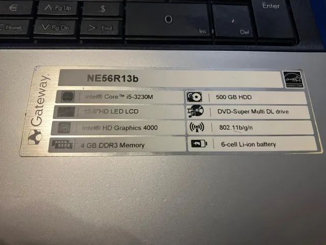 Notebook Gateway Core i5 - 4GB RAM - 500GB HD - Foto 3