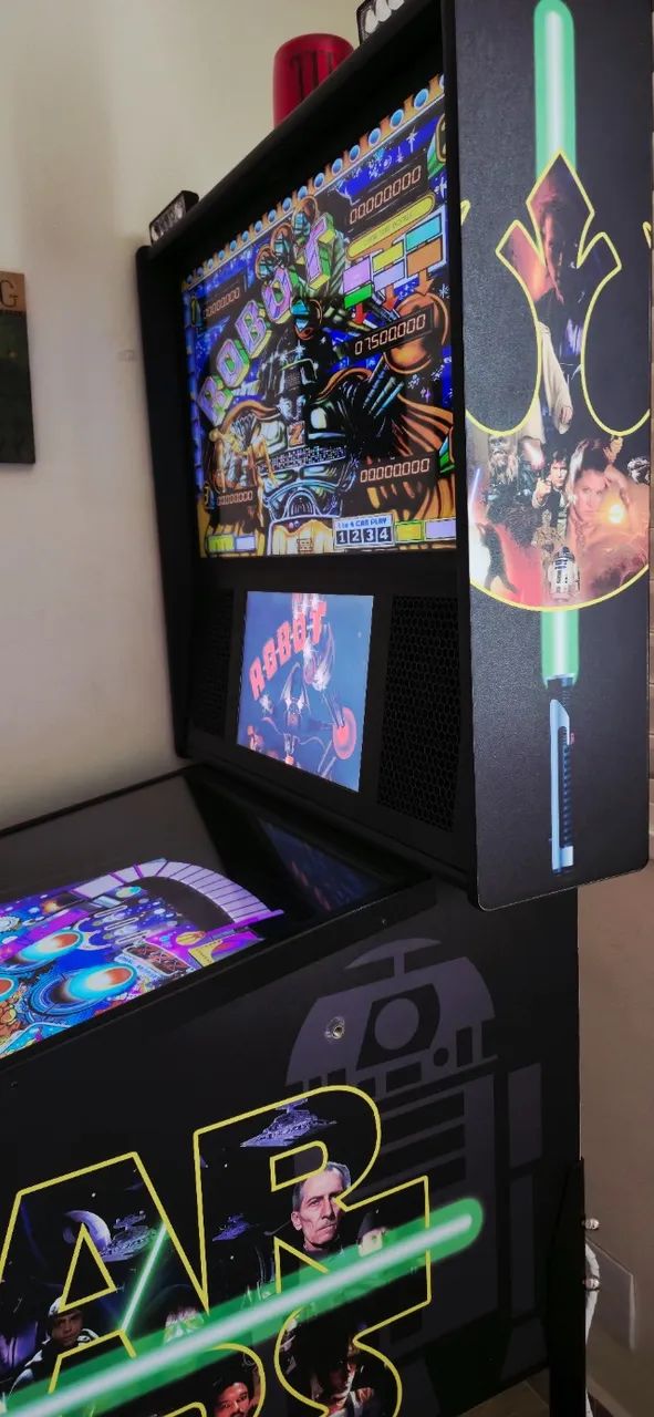 Pinball Virtual 43pol 3 Telas,Solenoides,Leds e Sensor Tatil - Foto 3