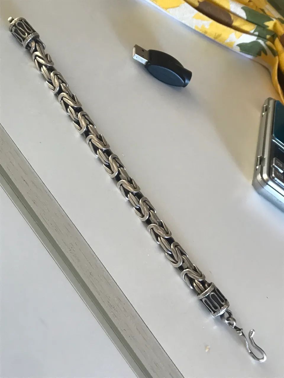 pulseira de prata masculina