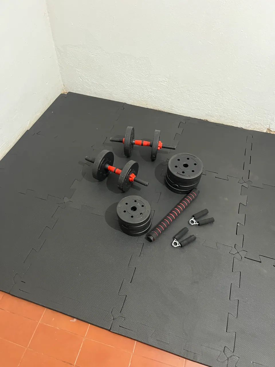 Kit Musculação com Tatame  - Foto 2