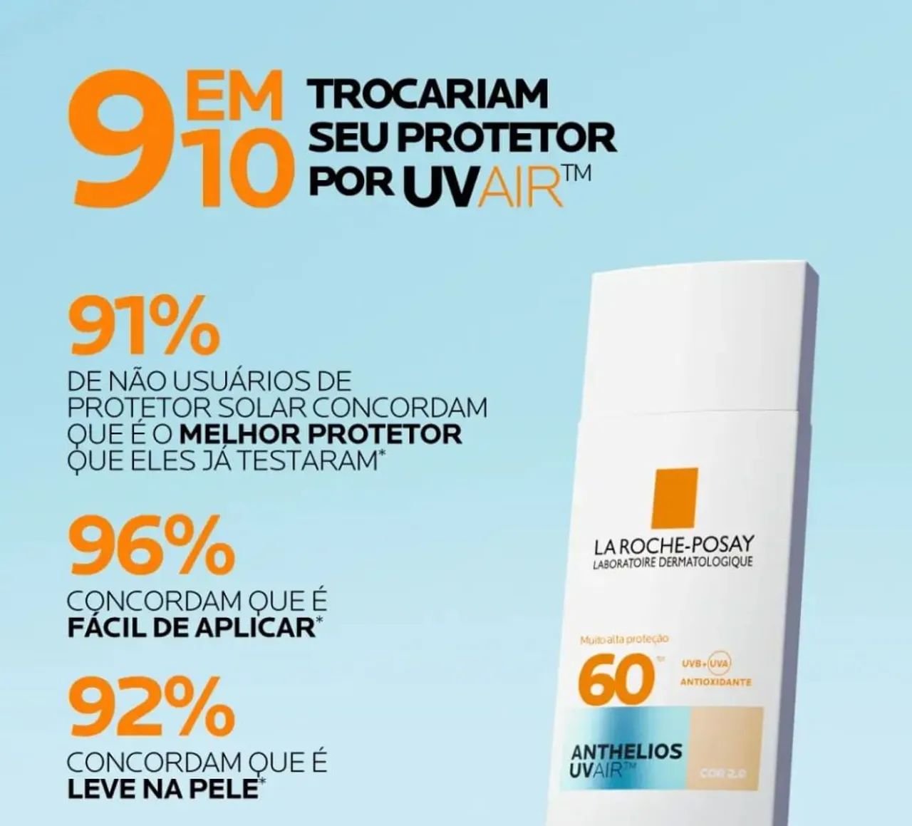Protetor facial uvair la Roche cor 4.0 - Foto 3