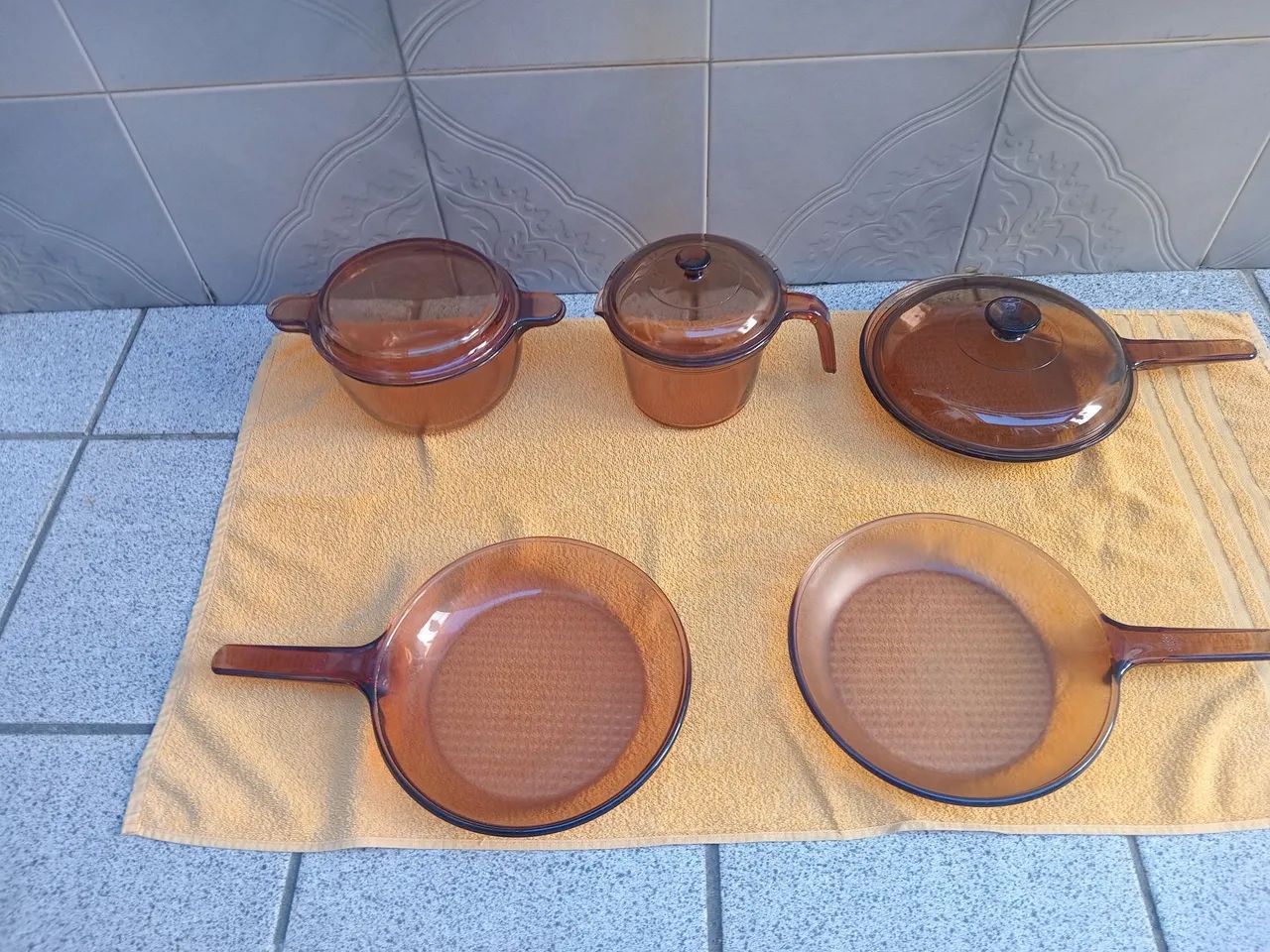 Lindas panelas de vidro vison