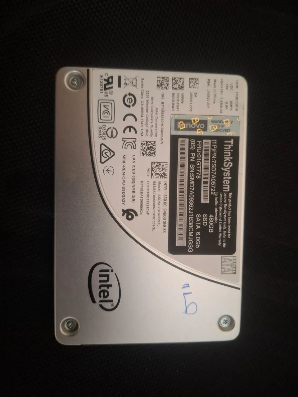 Ssd intel dc 480gb 