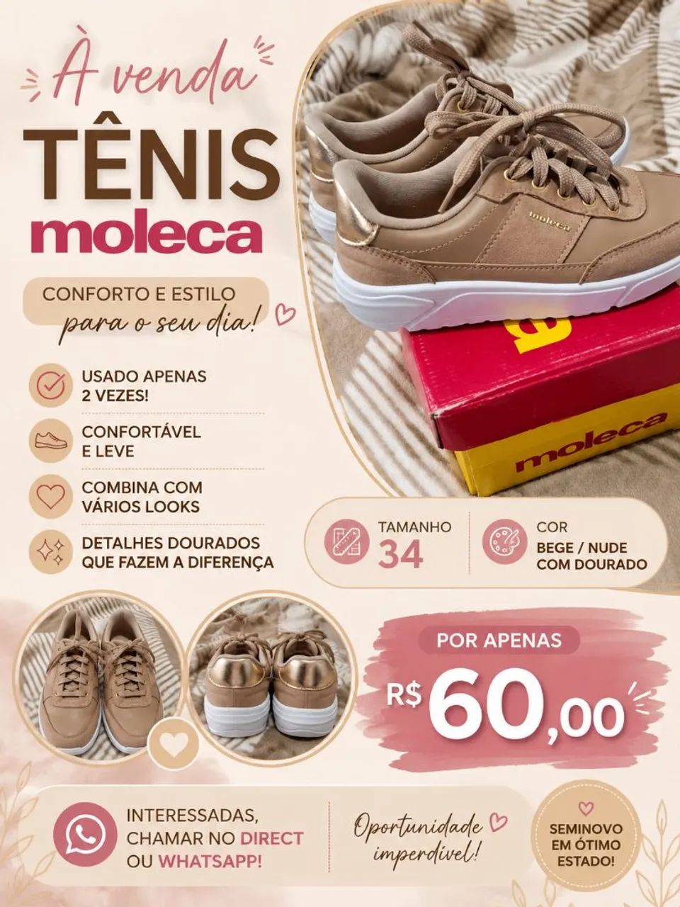 Tênis feminino novo