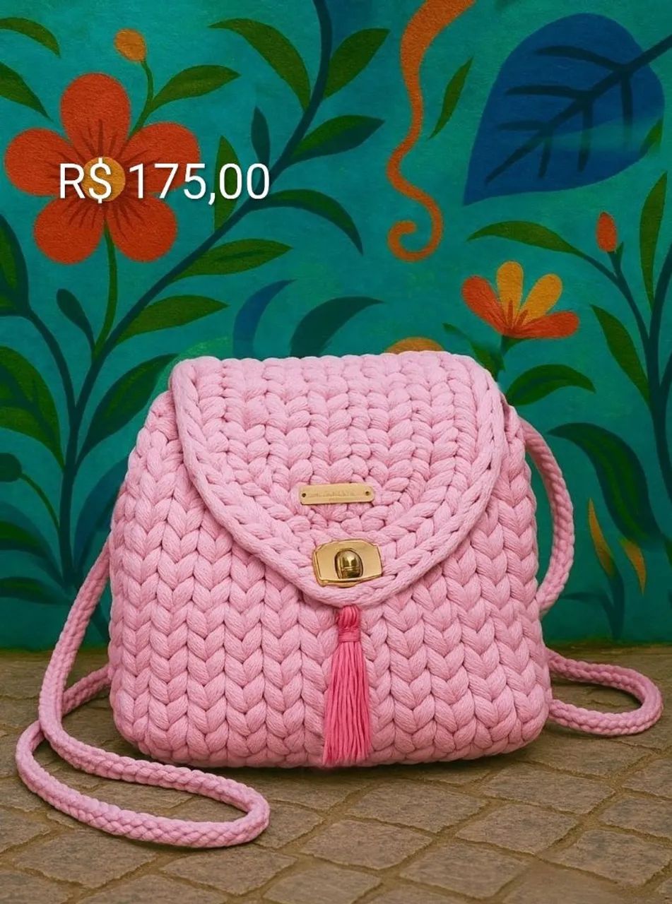 Vendo bolsas de crochê artesanal - Foto 4