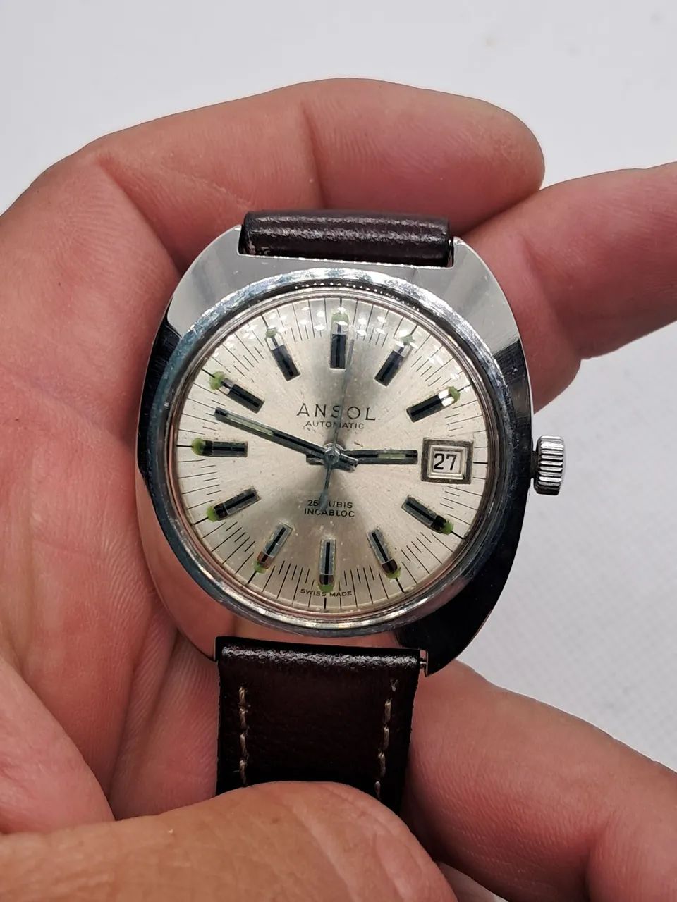 Relogio ANSOL 25 rubis swiss automático  - Foto 2