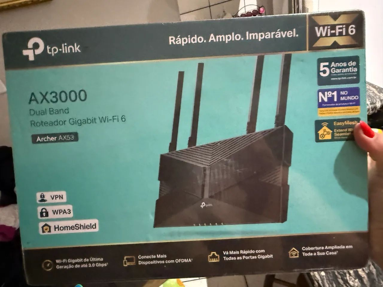 Roteador TP-Link Archer AX53 AX3000 (Wi-Fi 6).