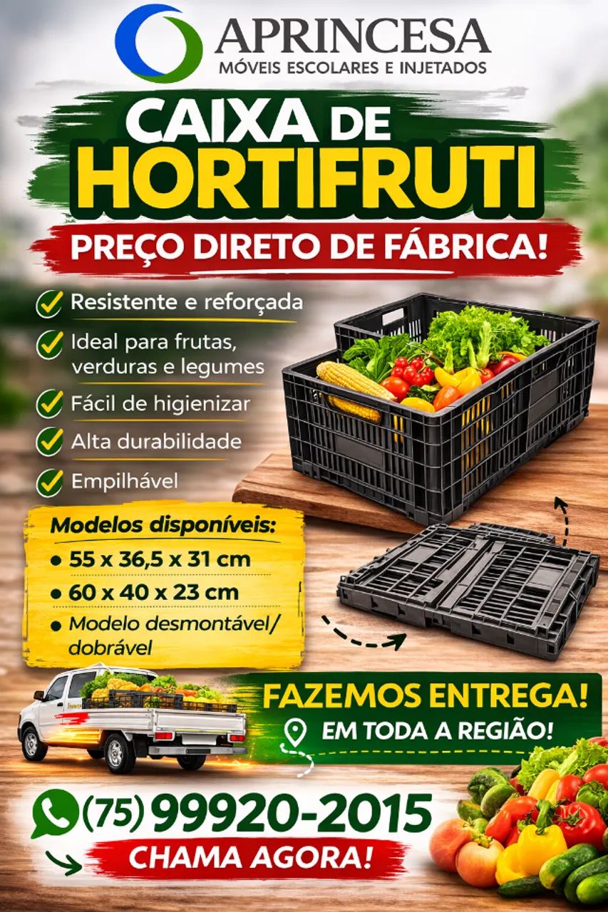 Caixa Hortifruti (Contetores) - Foto 2
