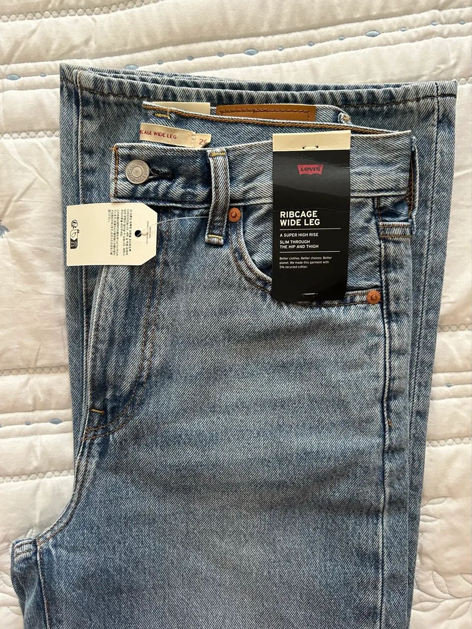 Calça levis wide leg 36 - Foto 3