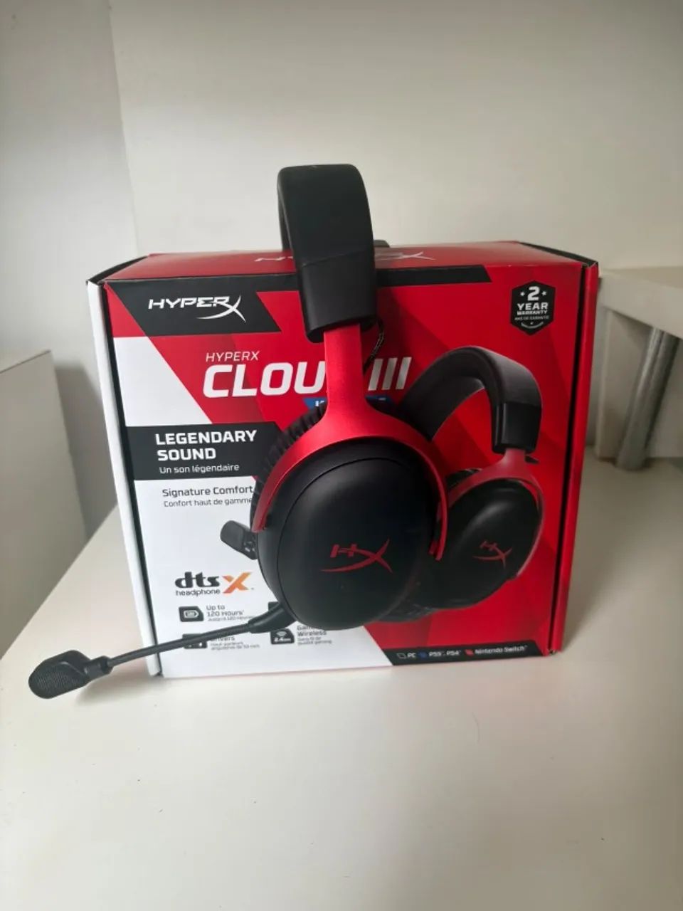 hyperx cloud iii wireless sem fio gamer