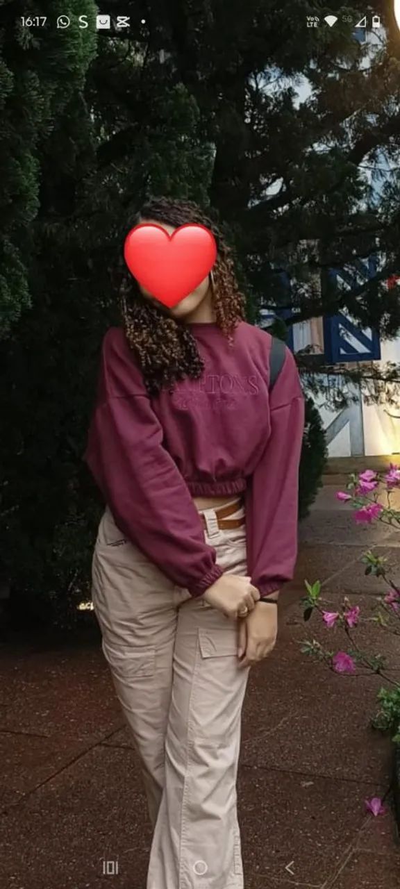 Moletom feminino grená  - Foto 4