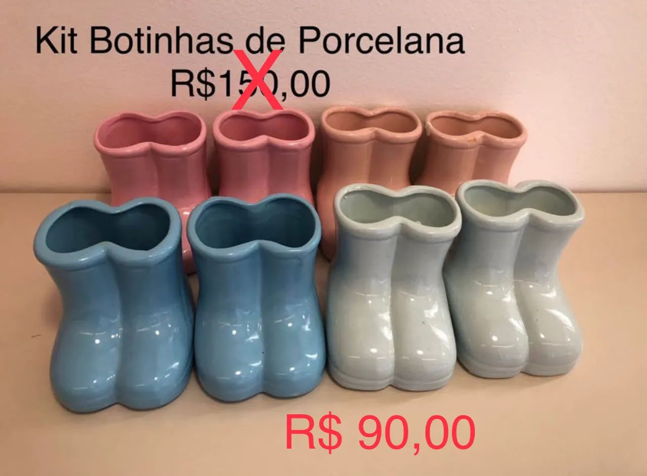 Botinhas de porcelana