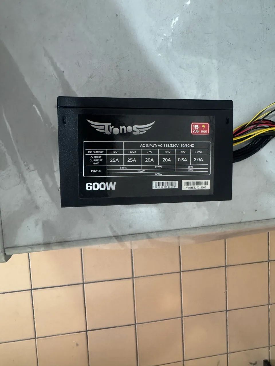 Fonte real de 600w cronos 