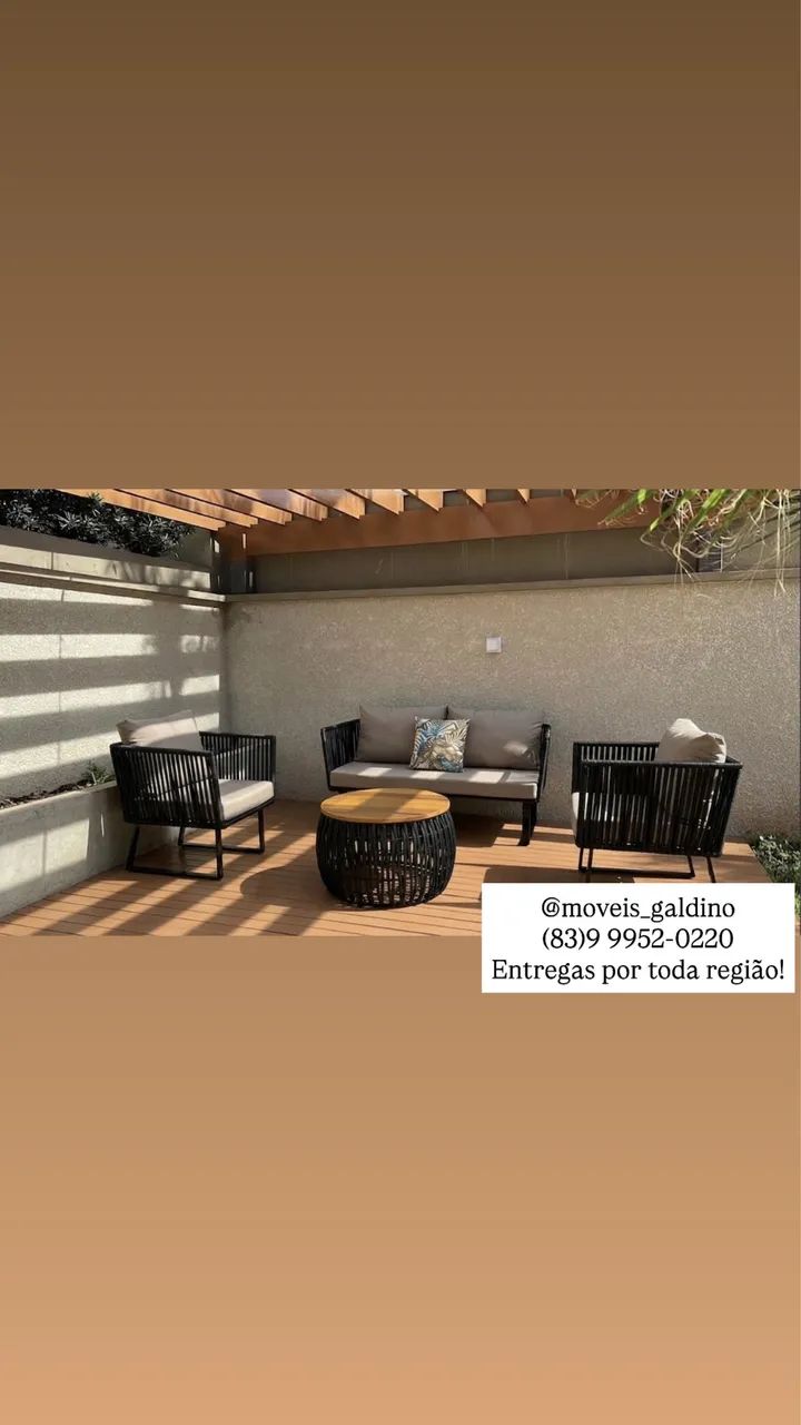 Conjunto de sofá para área externa  - Foto 3