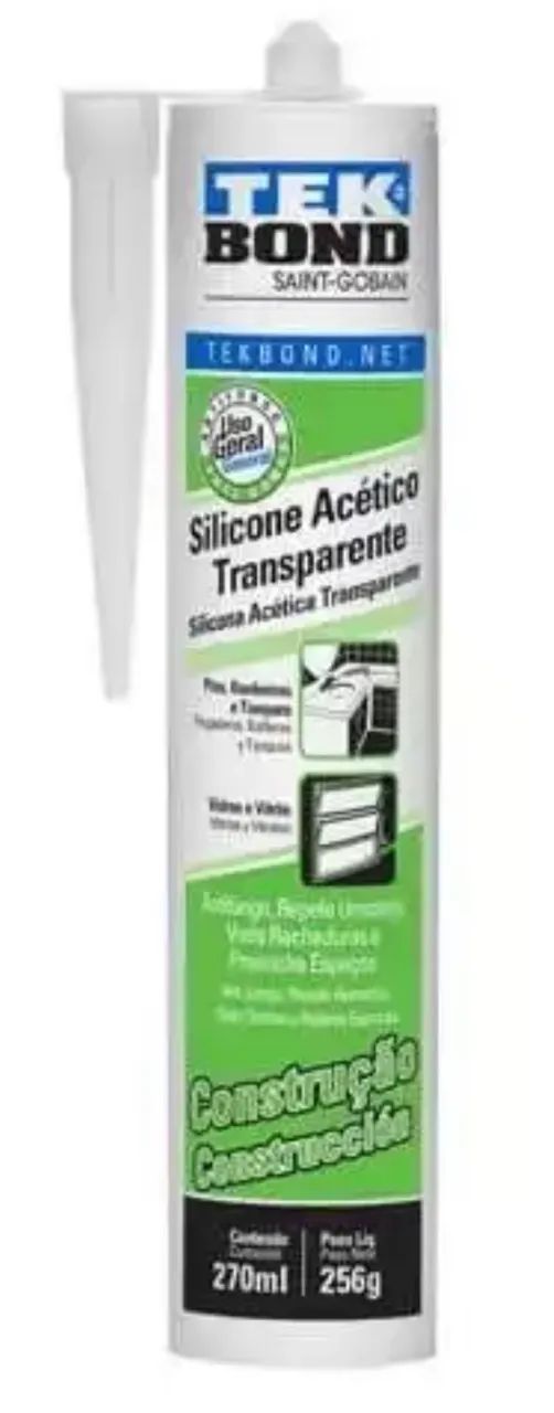 Silicone acético transparente