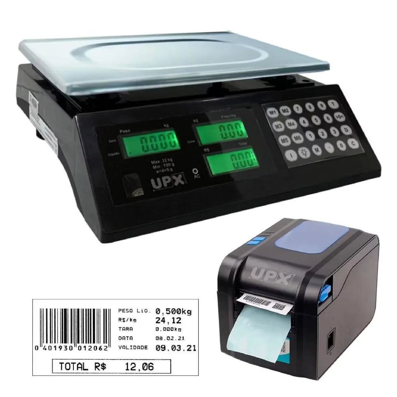 Balança de quetadora de 32 kg com selo do Inmetro