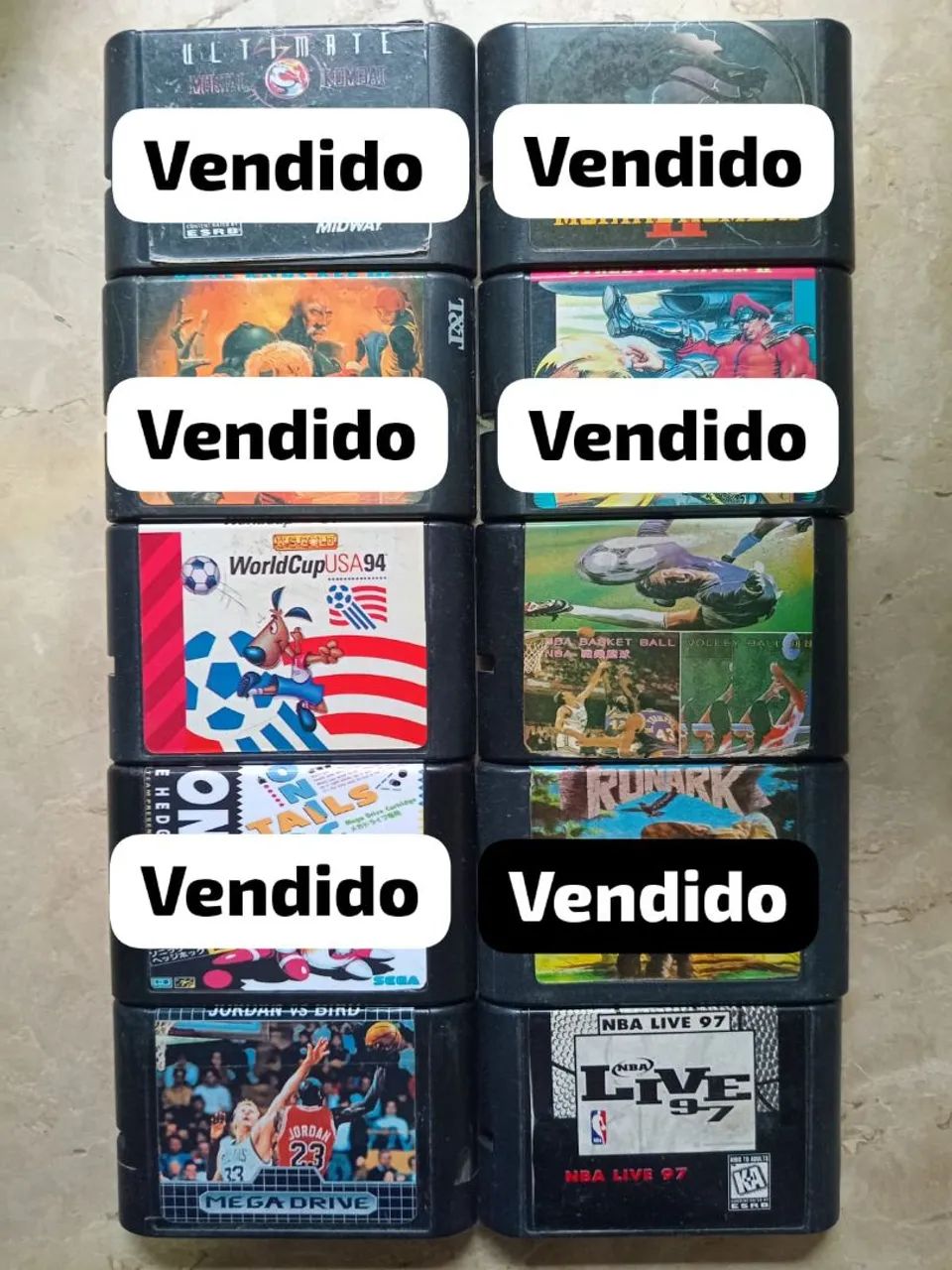 01 Cartucho para Mega Drive - Foto 2