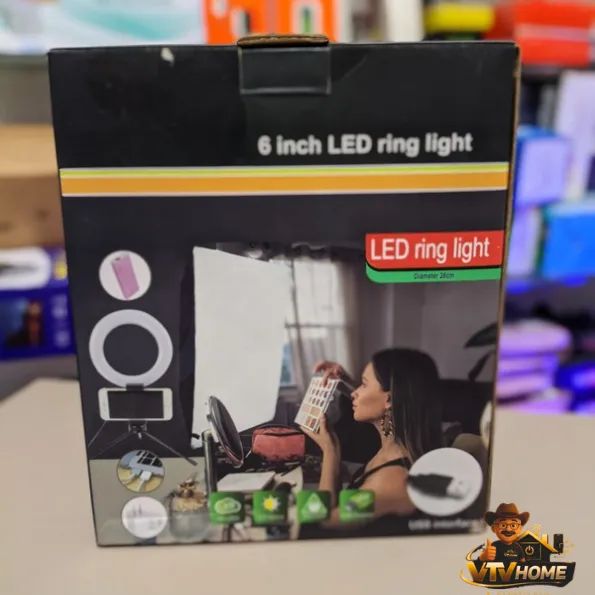 Ring Light 16 Cm Com tripe e Suporte Celular + Entrega Inclusa  - Foto 2