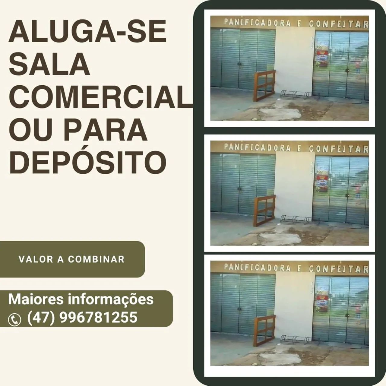 Alugo sala comercial 