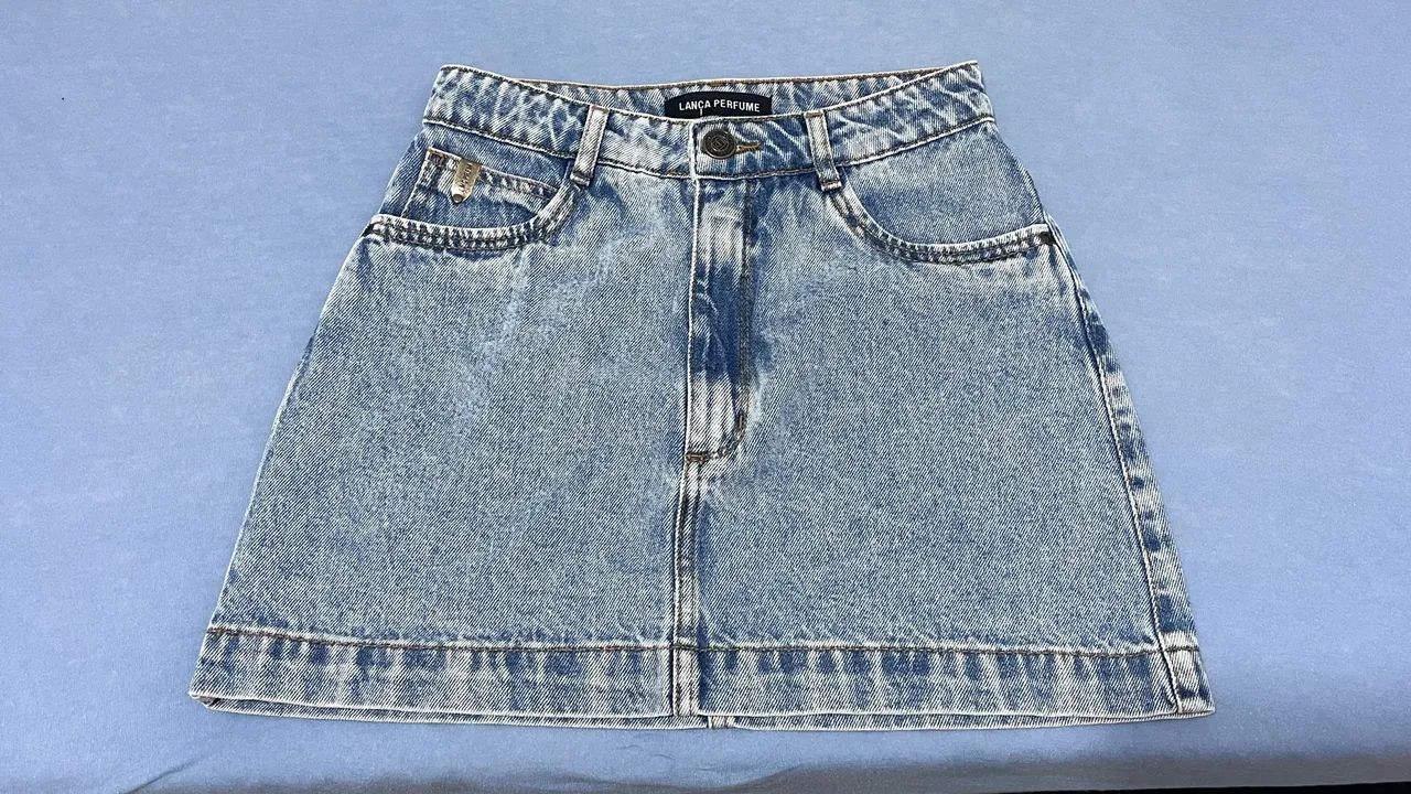 Saia jeans 34 Lança Perfume 