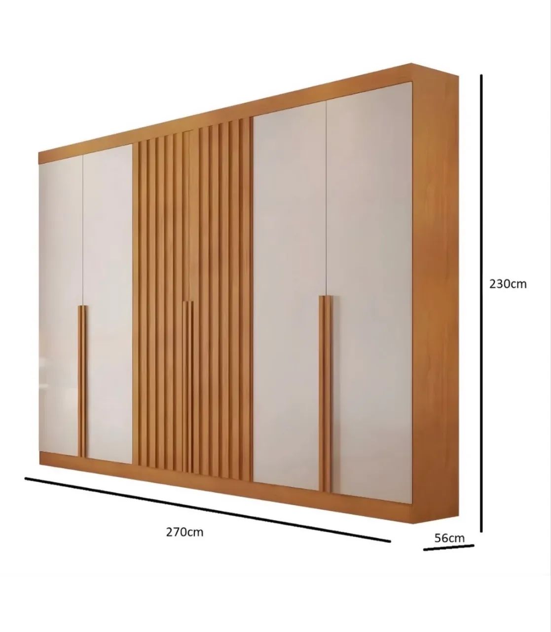 Guarda roupa casal MDF 2,70m - Foto 3