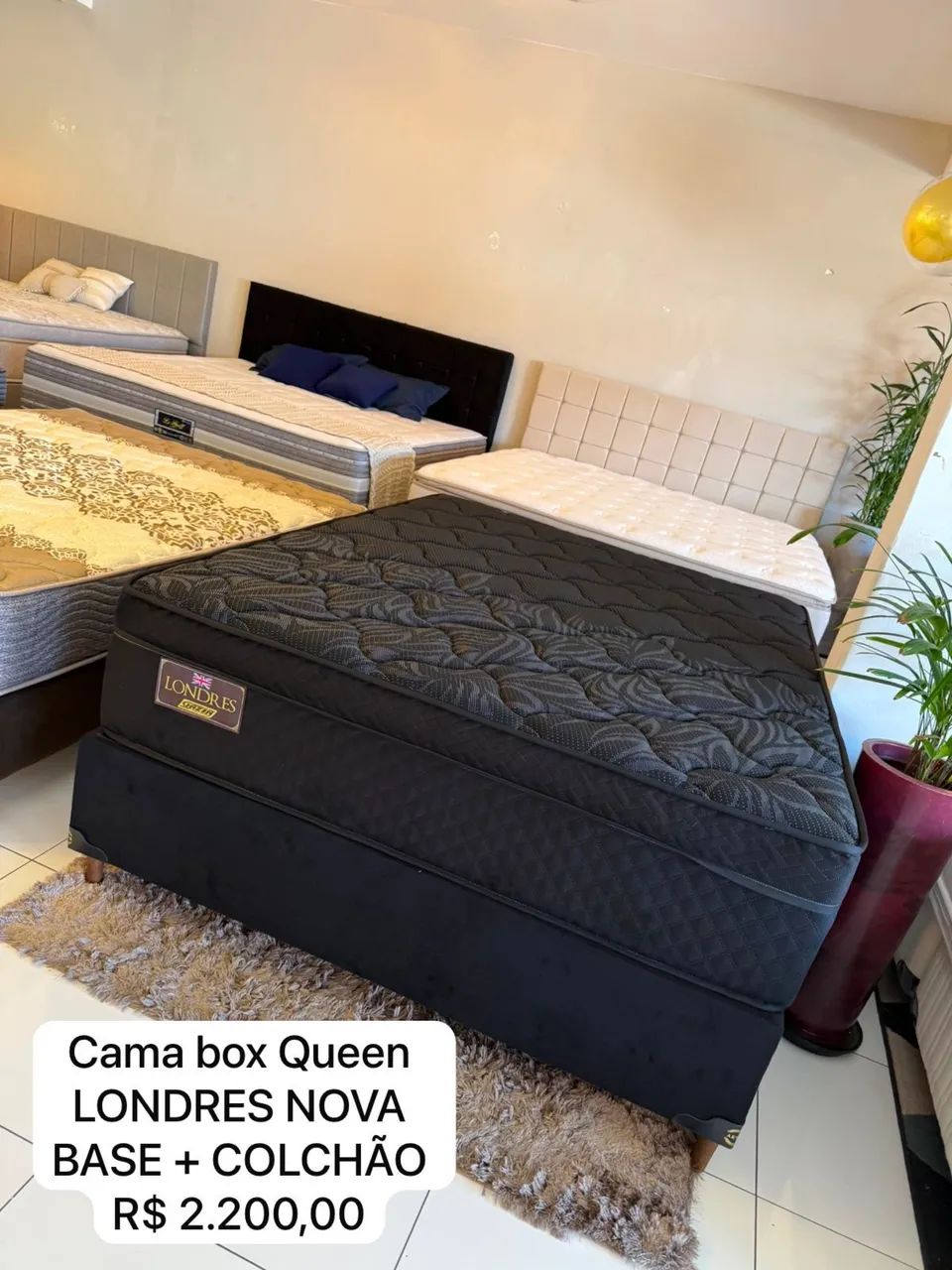 Cama Box Queen LONDRES NOVA - ENTREGA 